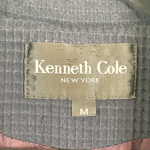 Kenneth Cole Men's Gray Double Breasted Long Sleeve Pea Coat Jacket Medium - Picture 6 of 15